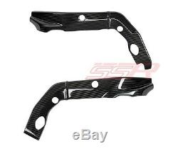 09 10 11 12 13 14 BMW S1000RR Frame Protector Panel Covers in Twill Carbon Fiber