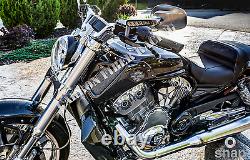 09-17 Harley-Davidson VRSCF V-Rod Muscle Radiator Side Panels 100% Carbon Fiber