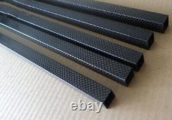 1 100cm(L) 3K Plain/Twill weave Full Carbon Fiber Square Tube 15/20/25/30/35/40