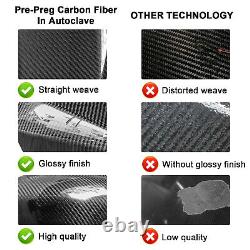 100% 3K Dry Carbon Fiber Windshield Windscreen For 2017-2021 Suzuki GSXR 1000