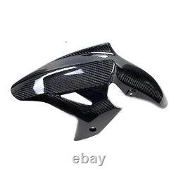 100% Real Carbon Fiber Front Fender For 2024 Ninj 500 Z500 Mudguard Glossy Twill