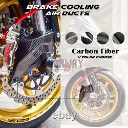 108mm Carbon Fiber Caliper Air Duct Brake Cooling for For Suzuki GSX-R1000 03-19