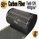 12 X 50 Ft-carbon Fiber -12k Tow 400g/m2 -2x2 Twill Weave -0.46mm Thick