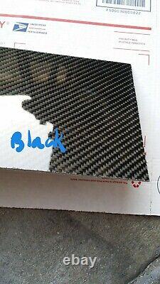 12x66x1/16 2x2 Twill Carbon Fiber Fiberglass Sheet Panel Glossy One Side