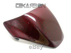 1995 2008 Ducati Monster Carbon Fiber Cowl Seat Cover 2x2 red twill