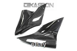 2006 2007 Kawasaki ZX10R Carbon Fiber Side Tank Panels 2x2 twill weave