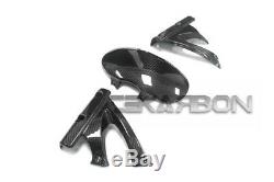 2006 2010 Buell XB12 Carbon Fiber Front Fender Mud Guard Cover 3pc 2x2 twill