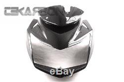 2007 2011 Kawasaki Z750R Carbon Fiber Front Fairing with Holes 2x2 twill