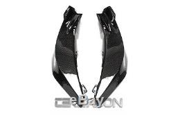 2007 2012 Honda CBR600RR Carbon Fiber Front Side Fairings 2x2 twill weave