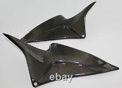2007-2012 Honda CBR600RR Upper Side Panels 100% Carbon Fiber