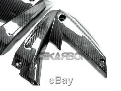 2008 2009 Kawasaki ZX10R Carbon Fiber Side Fairing Panels 2x2 Twill weave