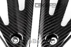 2008 2010 Triumph Speed Triple Carbon Fiber Side Tank Panels 2x2 twill weave