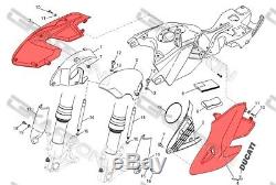 2008 2012 Ducati Hypermotard 796 1100 Carbon Fiber Large Side Fairings Twill