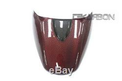 2008 2014 Ducati Monster 696 1100 796 Carbon Fiber Cowl Seat RED 2x2 twill