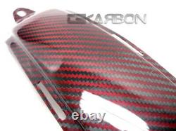 2008 2014 Ducati Monster 696 1100 796 Carbon Fiber Lower Tank Cover Red Twill