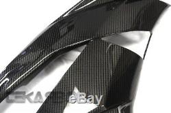 2009 2012 Kawasaki ZX6R Carbon Fiber Large Side Fairings 2x2 twill weaves