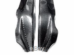 2009 2014 BMW S1000RR / HP4 Carbon Fiber Frame Covers 2x2 twill weaves