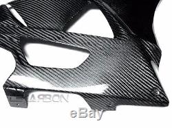 2009 2014 BMW S1000RR / HP4 Carbon Fiber Lower Side Fairings 2x2 twill weave