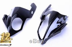 2009 2014 BMW S1000RR Head Cowl Headlight Fairing 100% Carbon Fiber Twill