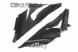 2012 2016 Kawasaki ZX14R Carbon Fiber Inner Side Panels 2x2 twill