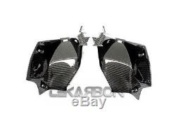 2013 2014 Kawasaki Z800 Carbon Fiber Air Intake Covers 2x2 Twill weaves