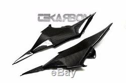 2013 2014 Kawasaki Z800 Carbon Fiber Side Panels 2x2 Twill weave