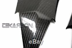 2013 2014 Kawasaki Z800 Carbon Fiber Side Panels 2x2 Twill weave