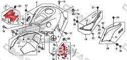 2013 2016 Honda CBR600RR Carbon Fiber Side Tank Panels 2x2 twill weave