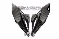 2013 2016 Kawasaki Z800 Carbon Fiber Headlight Side Panels 2x2 Twill weaves