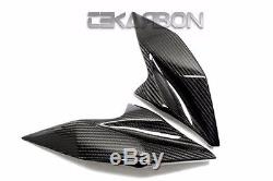 2013 2016 Kawasaki Z800 Carbon Fiber Headlight Side Panels 2x2 Twill weaves