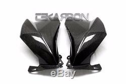 2013 2016 Kawasaki Z800 Carbon Fiber Large Side Fairings 2x2 Twill weave