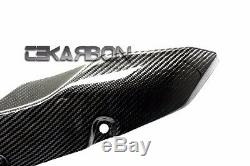 2013 2016 Kawasaki Z800 Carbon Fiber Lower Heat Shield RH 2x2 Twill weave