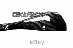 2013 2016 Kawasaki Z800 Carbon Fiber Lower Heat Shield RH 2x2 Twill weave