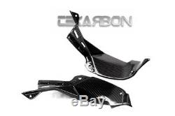 2013 2016 Kawasaki ZX6R Carbon Fiber Air Intake Covers 2x2 twill weaves