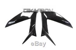 2013 2016 Kawasaki ZX6R Carbon Fiber Side Fairing Panels 2x2 twill weaves