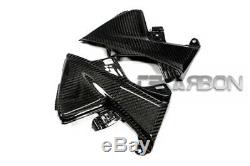 2013 2019 Honda CBR600RR Carbon Fiber Side Tank Panels 2x2 twill weave