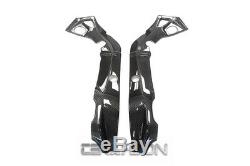 2015 2017 BMW S1000RR Carbon Fiber Frame Covers 2x2 twill weaves