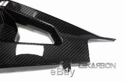 2016 2017 Kawasaki ZX10R Carbon Fiber Swingarm Cover 2x2 twill weaves