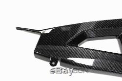 2016 2019 Kawasaki ZX10R Carbon Fiber Swingarm Covers 2x2 twill weaves