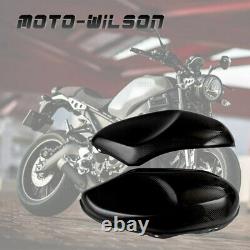 2016+ For YAMAHA XSR900 Carbon Fiber Tank Side Panel Cover Protector Gloss Twill