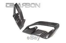 2017 2018 Yamaha FZ10 MT10 Carbon Fiber Front Intake Covers 2x2 twill weave