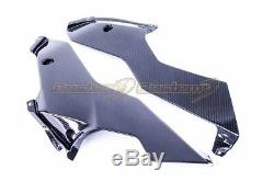 2017 2018 Yamaha R6 Carbon Fiber Lower Oil Belly Pan Guard Panels Twill Weave