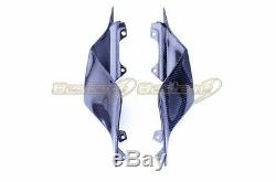 2017 2019 Yamaha R6 Carbon Fiber Tail Side Trim Cover Twill Weave Pattern