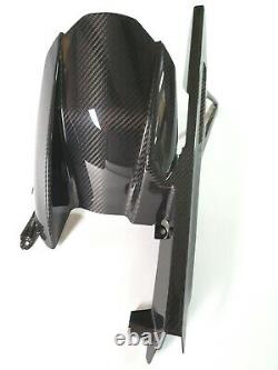 2020+ BMW S1000RR 100% Full Carbon Fiber Rear Hugger w Chain Guard Panels, Twill