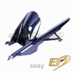 2020+ BMW S1000RR Carbon Fiber Rear Hugger with Chain Guard, Twill