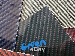 24×24×1/4 2x2 Twill Carbon Fiber Fiberglass Plate Panel GLOSSY BOTH SIDES
