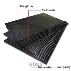300x400mm 3K Carbon Fiber Plate Panel Sheet Board Composite Material Thick 1-6mm