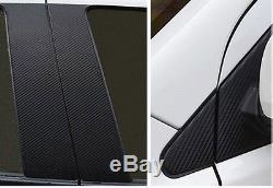 3D Twill-Weave CARBON FIBER VINYL 12x60 Roll BLACK Wrap Sheet Bubble Free