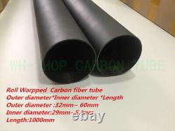 3K Carbon Fiber Tube 21 22 25 27 28 30 32 33 36 38 40 42 46 50 60MM x1M Pipe