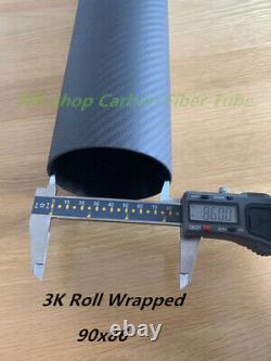 3K Carbon Fiber Tube 42 44 45 46 48 50 55 60 64 80 84 90 94 x 500mm Roll Pipe